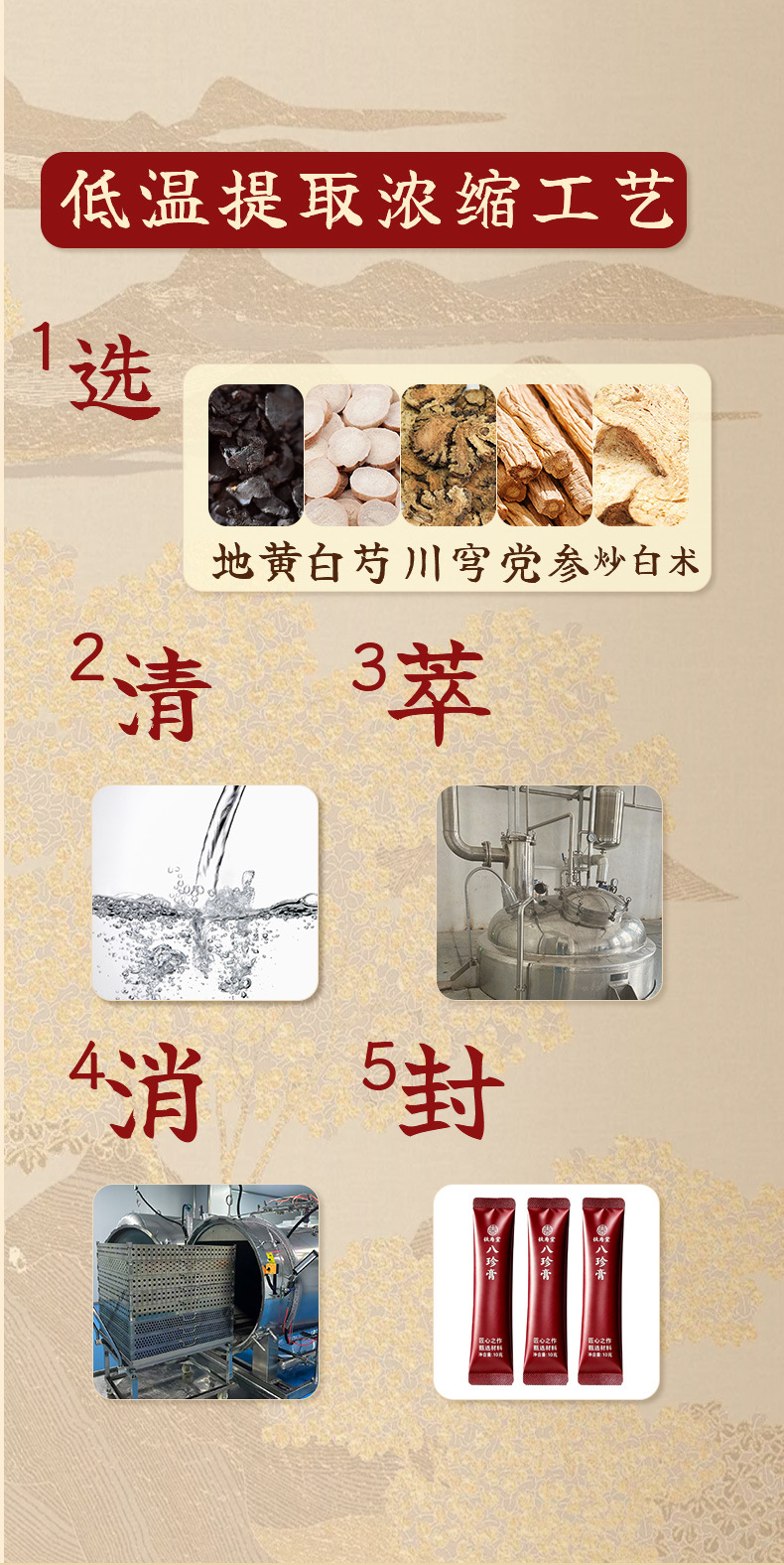 Ba Zhen Gao (Eight Treasure Herbal Paste) — 100g Ready-to-Eat Women's Nourishing Herbal Paste quality and texture