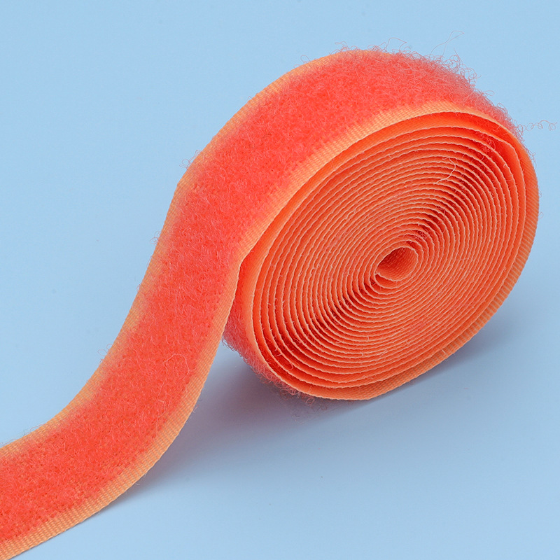 Velcro de color al por mayor 2cm de ancho gancho texturizado sin adhesivo de espalda pegatina madre ropa de bebé zapatos y sombreros pegados hebilla