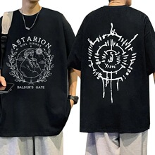 Astarion 2025 Graphic Print TShirt Men's Fashio Cotton Overs