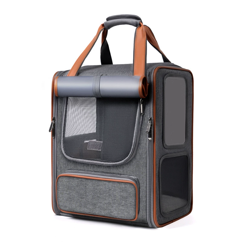 Новые сумки для кошек с солнцезащитными завесами для путешествий удобная посадка для домашних животных Складная защита позвоночника снижает стерилизацию клетки для собак