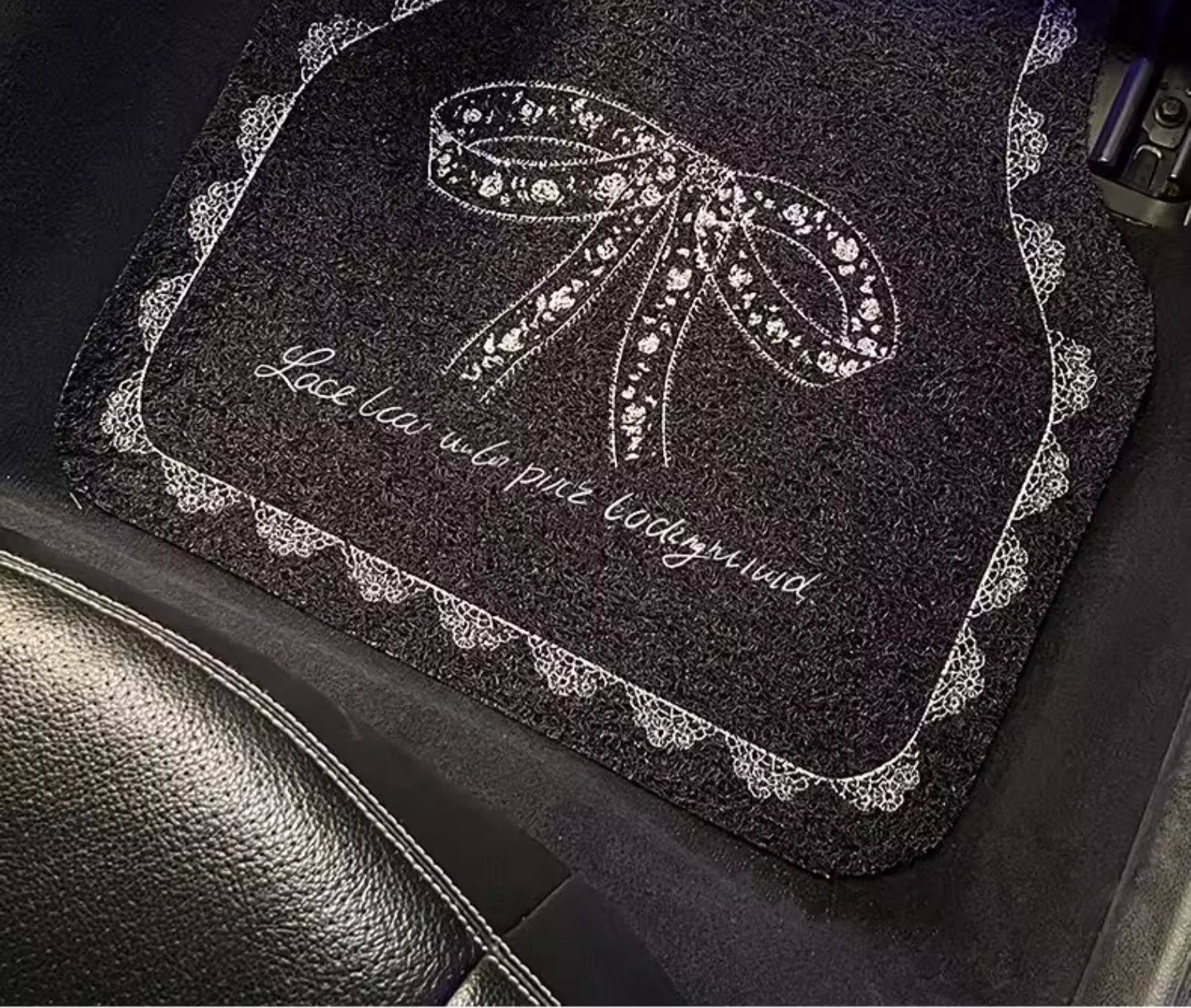 Car Floor Mats, Universal Thickened Wire Loop Carpet, Cartoon Cute Girl's Passenger Seat Mat, Anti-Dirt and Wear-Resistant Mat for the Car Interior