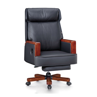 Genuine Leather boss chair Office business office chair imported first layer leather office chair reclining swivel chair home computer chair
