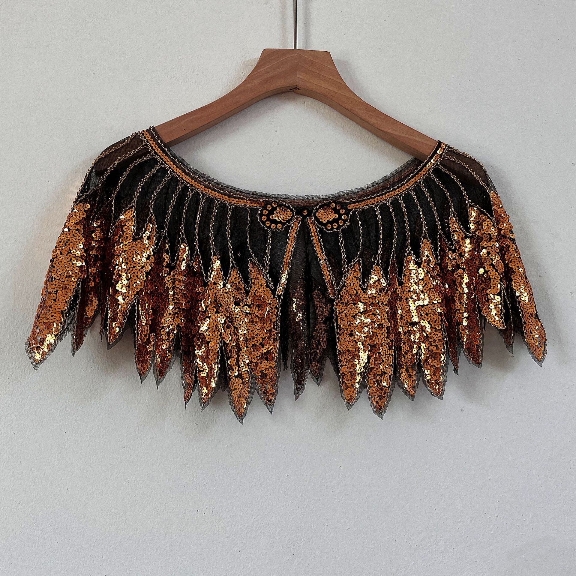 Cross-Border Heavy Industry Light Luxury Shawl Mesh Sequin 2024 Summer New Coat Dress Cape to Cover Body Flaws Outerwear