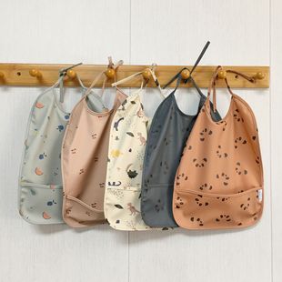 Danish baby waterproof bib children baby eating food supplement waterproof coverall anti-dressing children bib apron