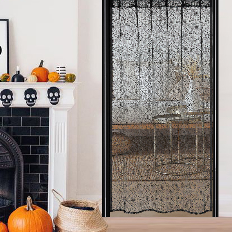 Cross-border Amazon European and American Home Window Screen Ghost Hand Curtain Jacquard Flower Bedroom Living Room Semi-shading Finished Curtain