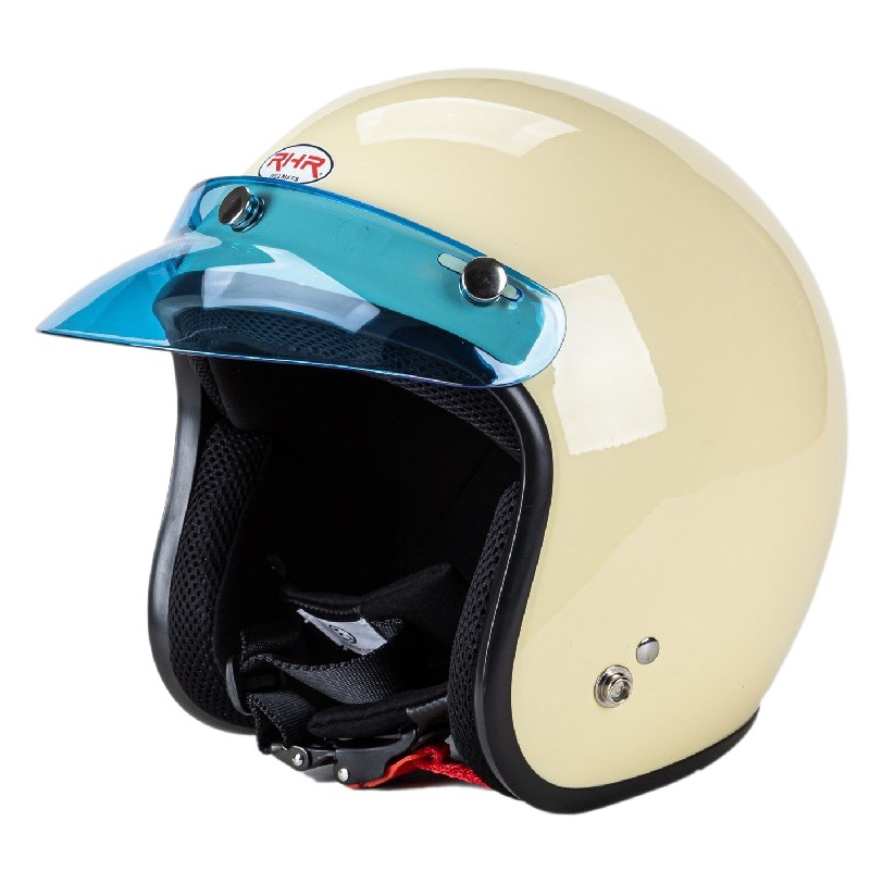 Moto casco visera casco retro lengua casco universal accesorios colorido borde adecuado para casco Retro