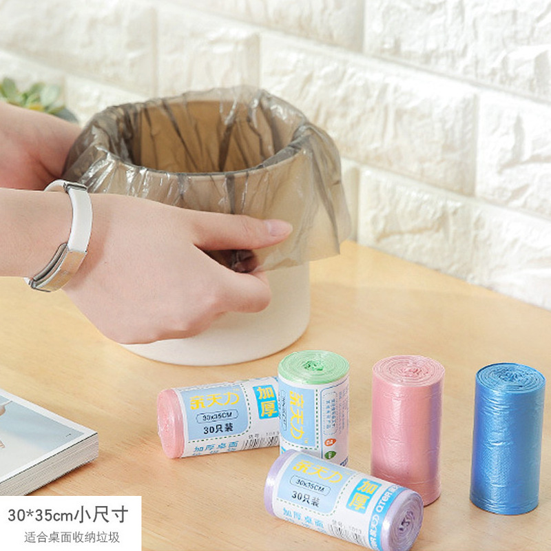 Desktop Trash Can Small Garbage Bag Small Small Office Household Car Thickened Disposable Mini Plastic Bag