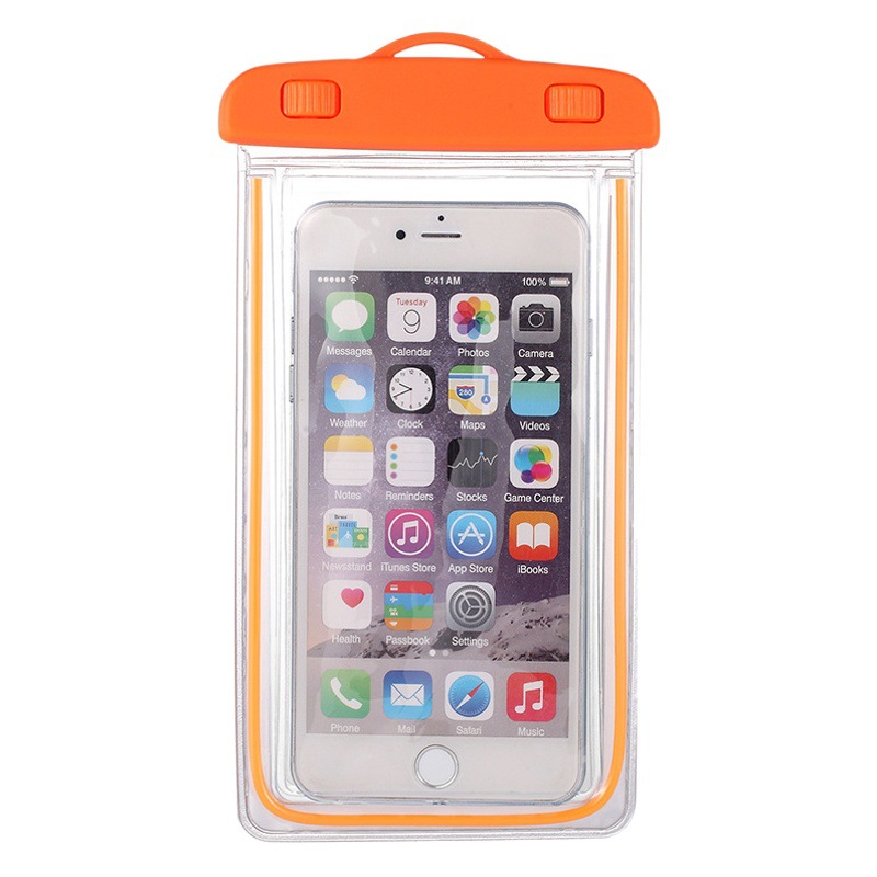 Mobile phone waterproof bag rain-proof swimming halter dustproof take-out rider sealed bag protective cover transparent touch screen in stock