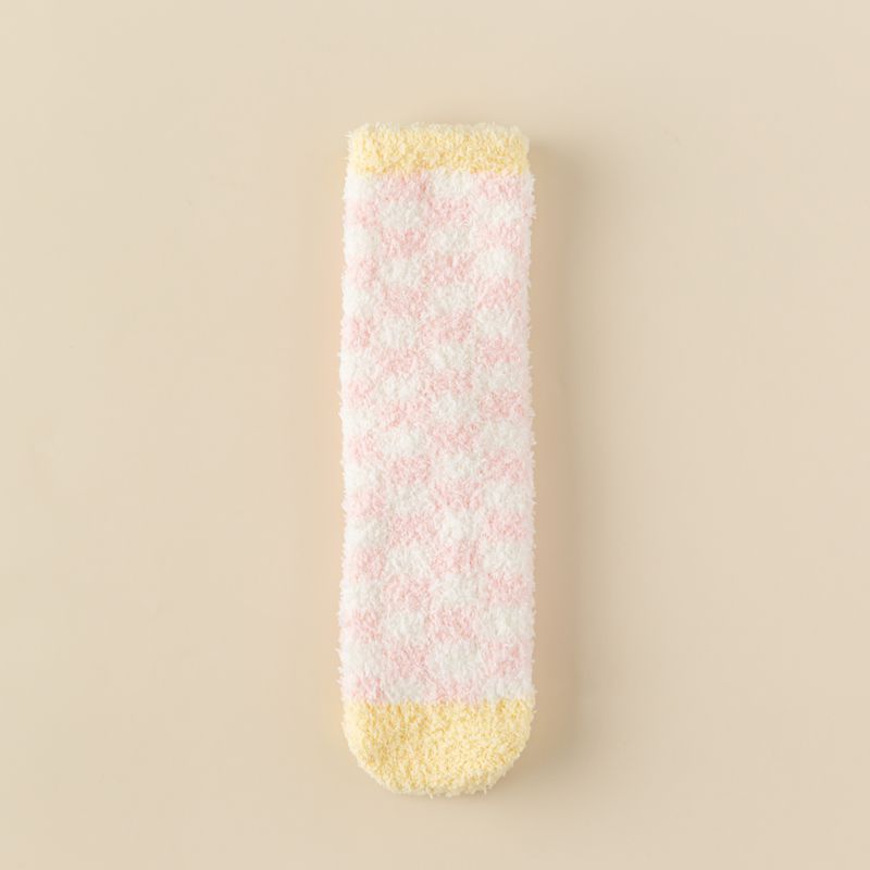 노란색 핑크 흰색 사각형