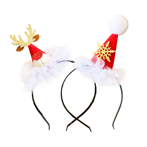 Christmas headband hair accessories new super fairy antlers bow headband Christmas holiday sweet and cute headband jewelry