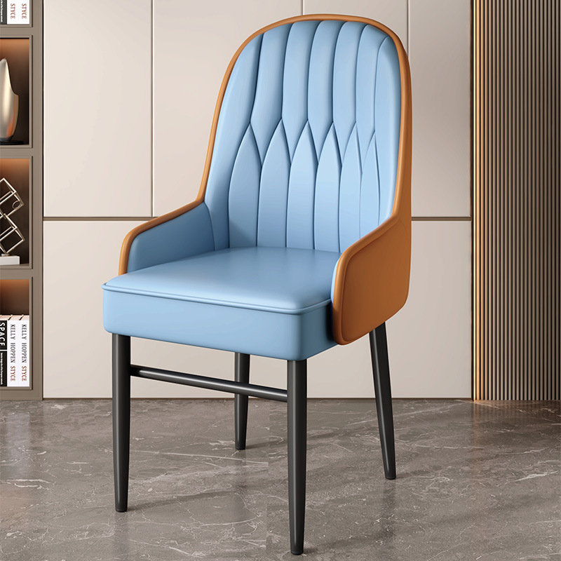 하늘색 + 주황색 등받이 및 검정색 다리 [안정성을 위해 넓어지고 확대된 팔걸이/손상 보장]