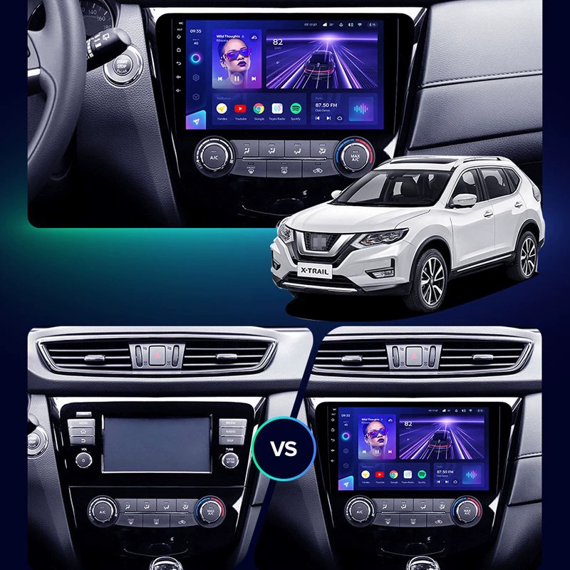 Универсальный автомобильный Android-мультимедиа для Nissan X-Trail/Qashqai, автомобильный DVD-навигационный центр