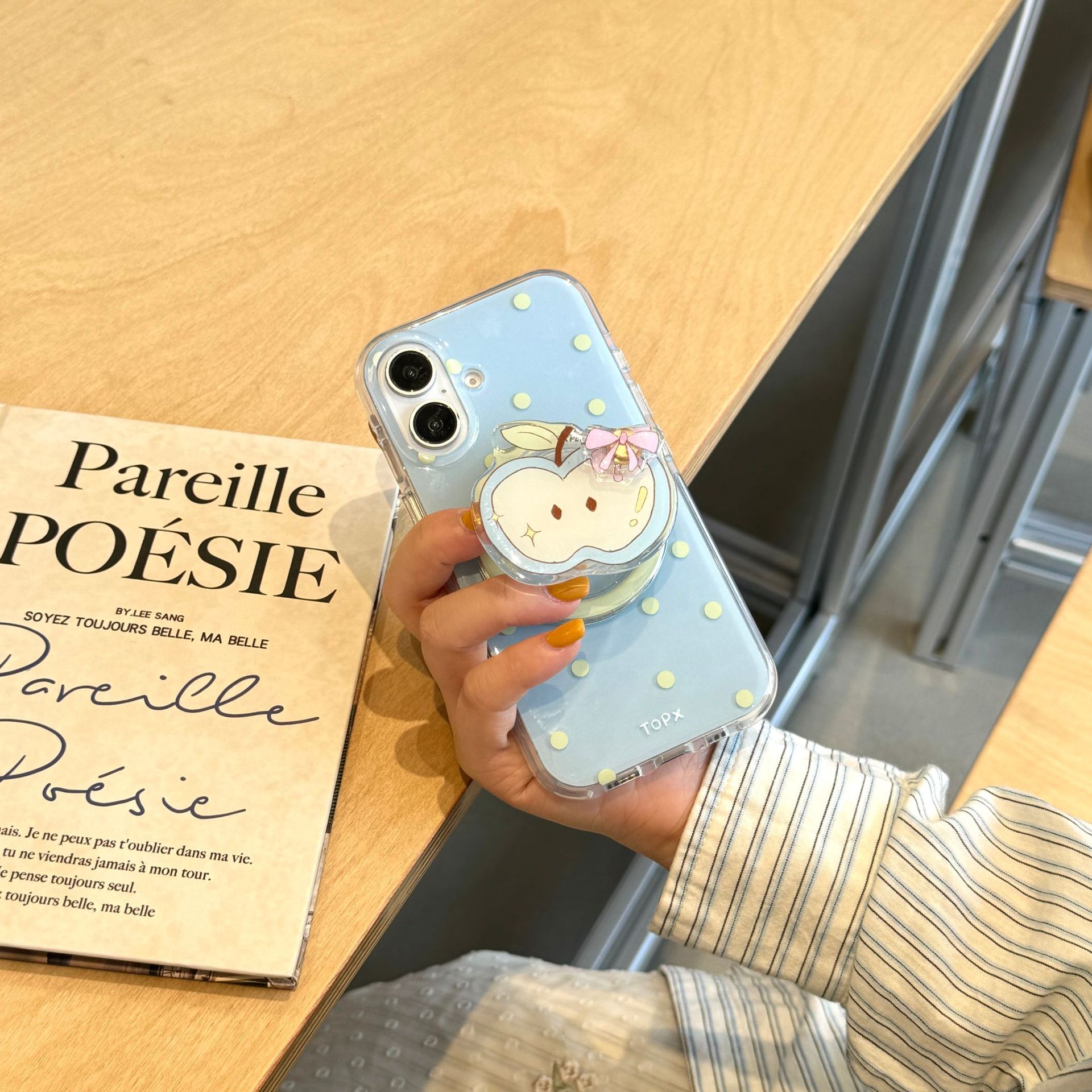 Punto de onda coreano arco de manzana verde apta para Apple 15ProMax16Pro atracción magnética 14/13 hembra 16ProMax