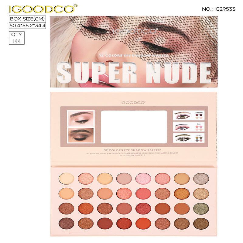 Nuevo Comercio exterior transfronterizo 40-color perla mate color tierra sombra de ojos placa maquillaje venta al por mayor sombra de ojos
