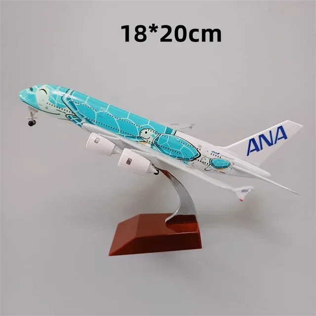 Modelo de avión de aleación de varios tamaños a380 Modelo de avión Airbus A380 Adornos de aviones de pasajeros Ventas de fábrica Productos calientes nacionales y extranjeros