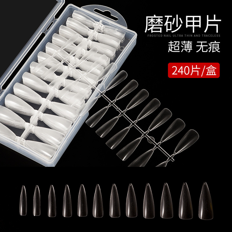 Nail art practice water drop scrub no grinding wear nail patch nail wholesale Oval long t short t fake nail 240 Nail art practice water drop scrub no grinding wear nail patch nail wholesale Oval long t short t fake nail 240