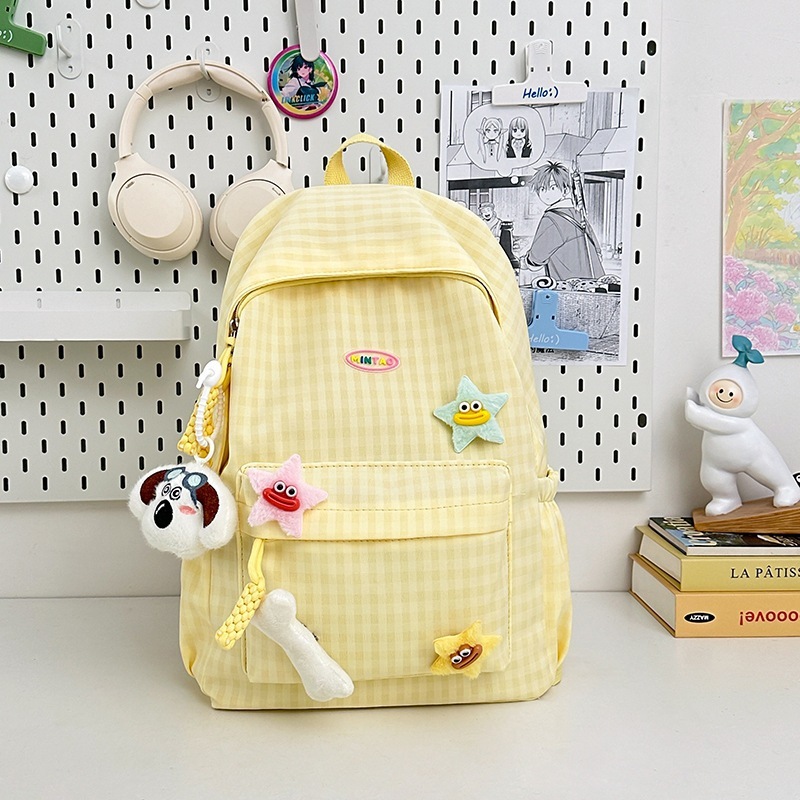 新しい和風イン新鮮で甘くてかわいい中学生と高校生向けのバックパック、カジュアルでシンプルな大容量バックパック|undefined