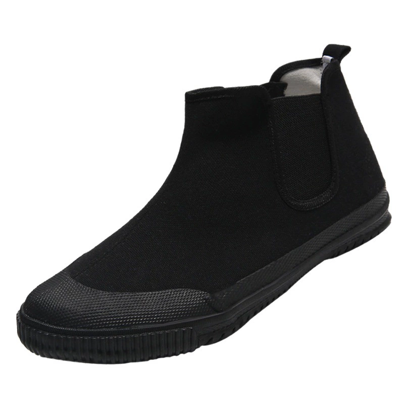 Высокая рабочая обувь Lutai, Рабочая обувь, резиновая обувь для строительных площадок, обувь из вулканизированной резины, утолщенная износостойкая дышащая Рабочая обувь с мягким низом