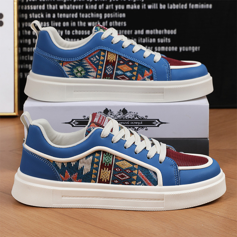 Las zapatillas de deporte de moda para hombres se pueden usar en todas las estaciones. Nuevos zapatos de hombre de suela gruesa a juego de colores diarios, cómodos y versátiles