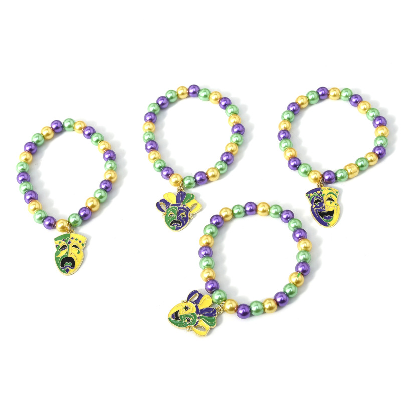 European and American Holiday Jewelry Party Festive Atmosphere Decoration Handmade Beaded Bracelets Carnival Hand Jewelry Gifts Wholesale European and American Holiday Jewelry Party Festive Atmosphere Decoration Handmade Beaded Bracelets Carnival Hand Jewelry Gifts Wholesale