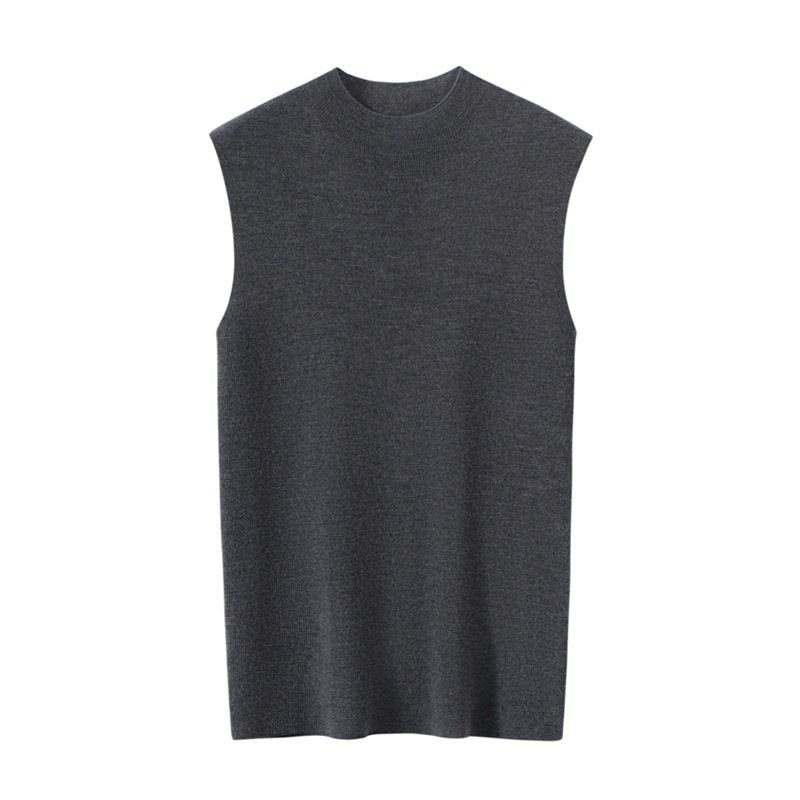 Woolen knitted elegant base body-friendly sweater sleevless