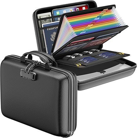 Amazon's Best-Selling Eva Fireproof Portable Document Bag Briefcase Waterproof and Fireproof Information File Valuables Hand