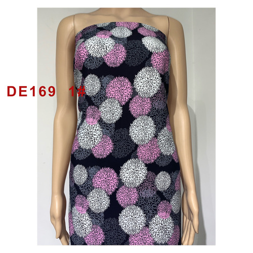 45S Cotton Active Print Fabric with Ballflower Pattern Women's Nightgown Cotton Satin Fabric Available in Large Quantity Supply