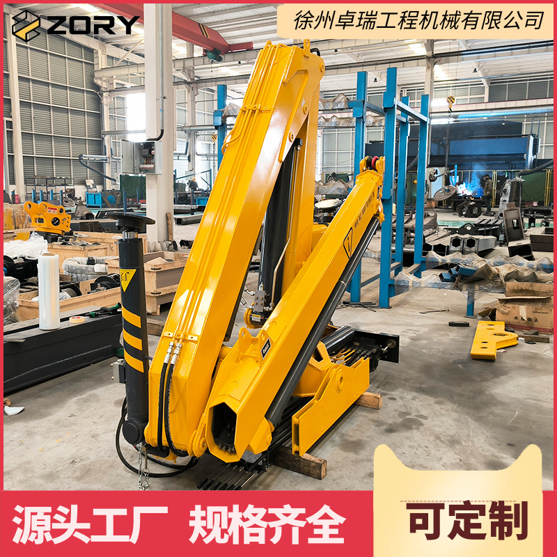 徐州2吨折臂液压起重机3吨随车吊轻卡平板蓝牌转运吊车厂家直营