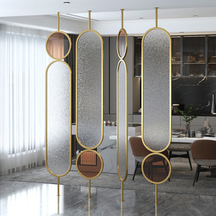 Light Luxury Changhong Glass Screen Modern Simple Entry Porch Home Living Room Washbasin Partition Blocking Wall