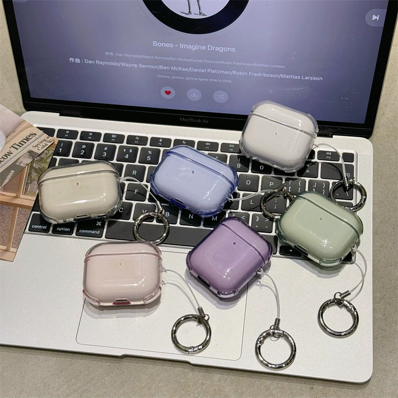 Apple, прозрачный совместимый защитный чехол, наушники, простой и элегантный дизайн, pro3, pro2, bluetooth