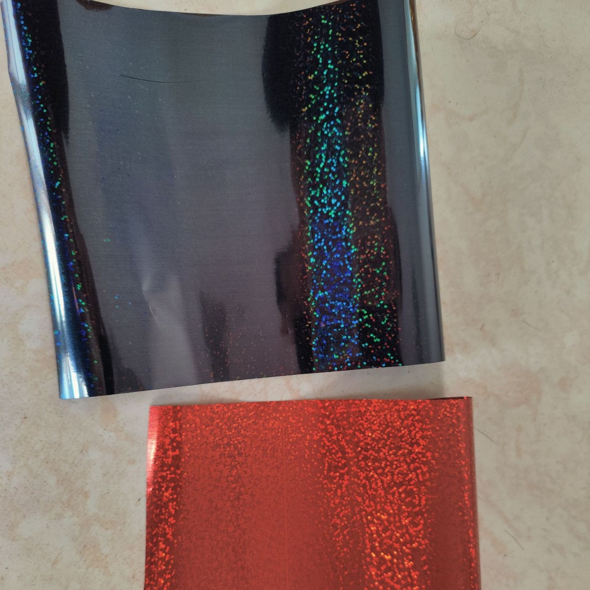 珍珠色彩纸白色膜聚酯透明涂布metalized film古铜金红色PET膜