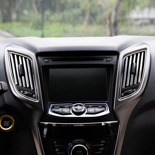 Wholesale car air outlet decorative strips U-shaped door clip strips Car air-conditioning vent bright silver PVC decorative strips