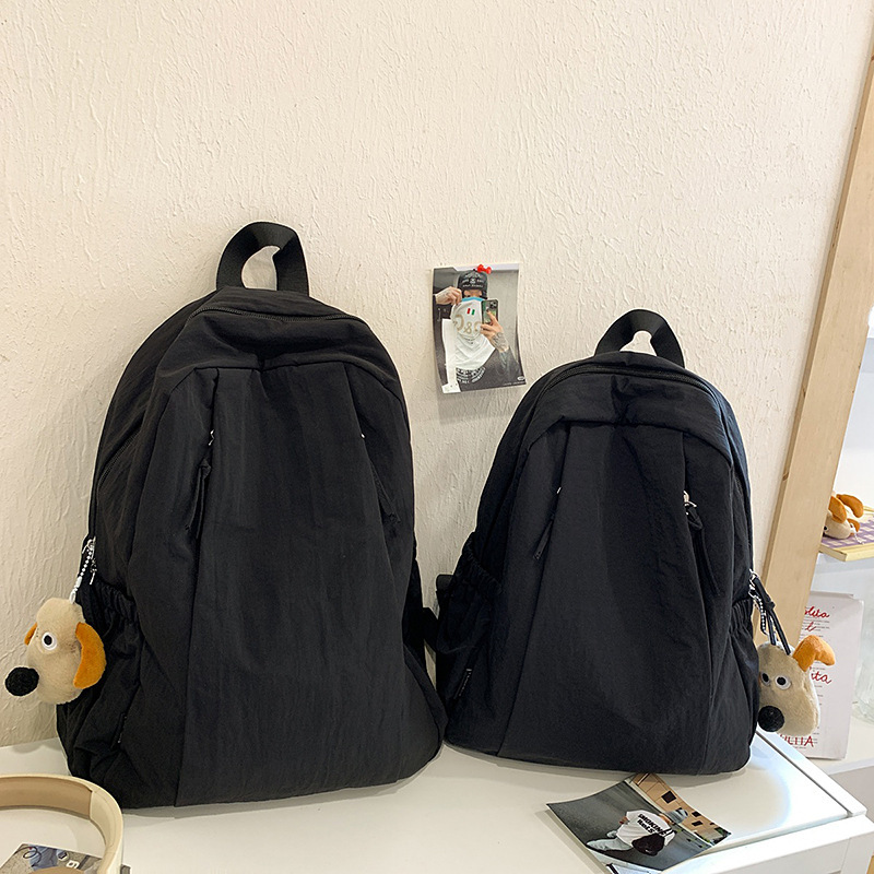 トレンディでファッショナブルなバックパック、無地、多用途、大容量のバックパック、若者向けのトレンディなバッグ、多機能、撥水性と耐摩耗性|undefined