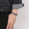 Woven bracelet stainless steel, European style