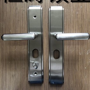 Hengtao Ht85 Water-Polished Stainless Steel Handle Lock for Modern Minimalist Anti-Theft Doors, Villa Entrance Door Handle, Villa Door Lock
