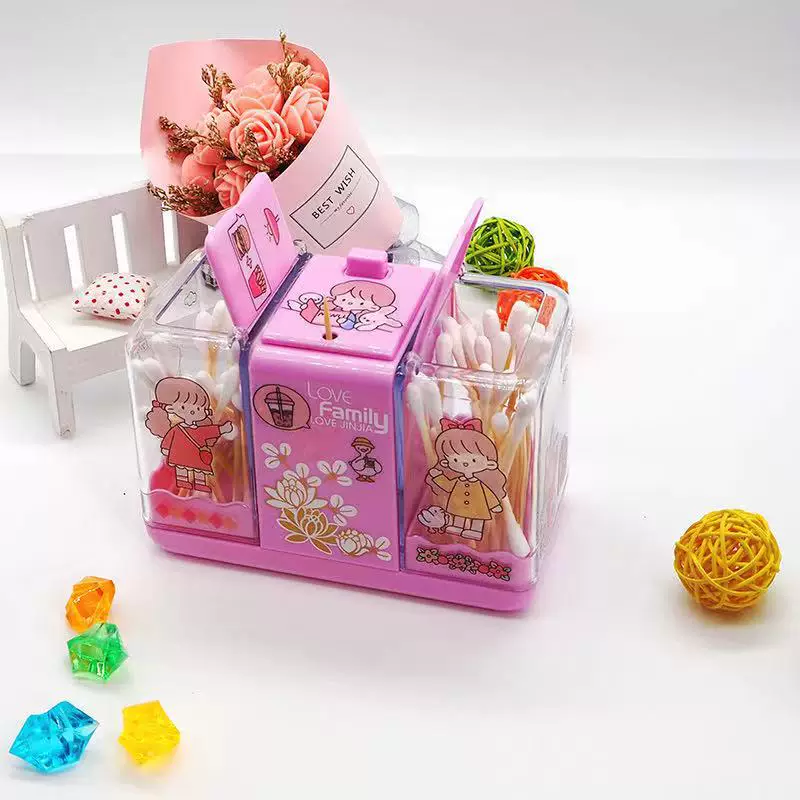 Creative cartoon fashionable handheld cotton swabs, teething