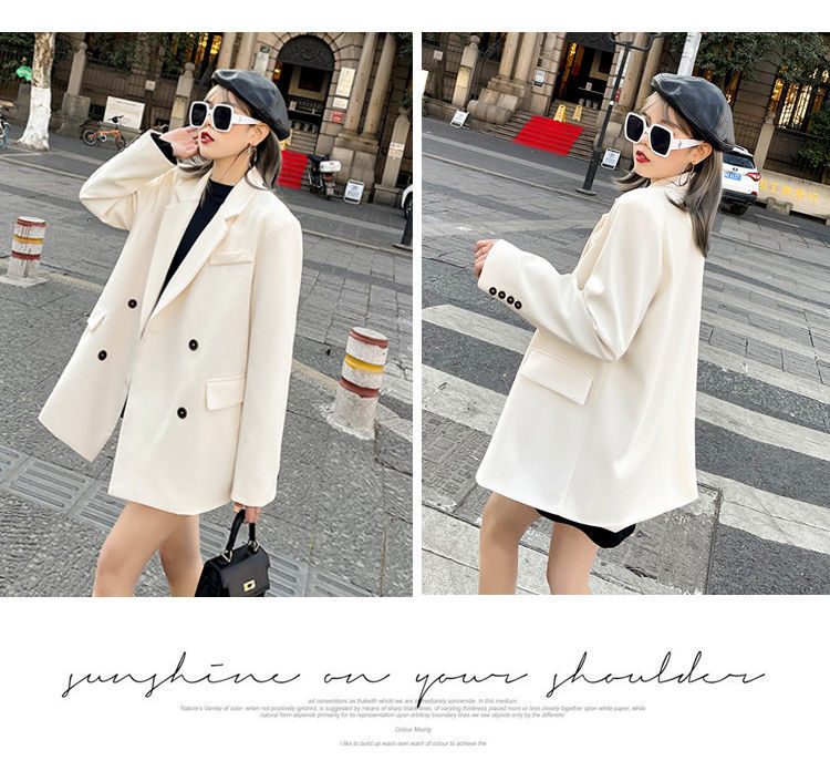 British Style Women's Blazer Jacket High-end Casual Fashion Coat_voghion.com