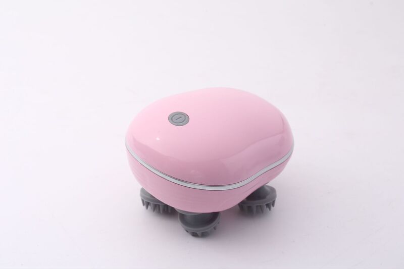 小型電動手持ち頭部マッサージ器多機能頭皮疎通ブラシ赤光理学療法揉みマッサージ器|undefined