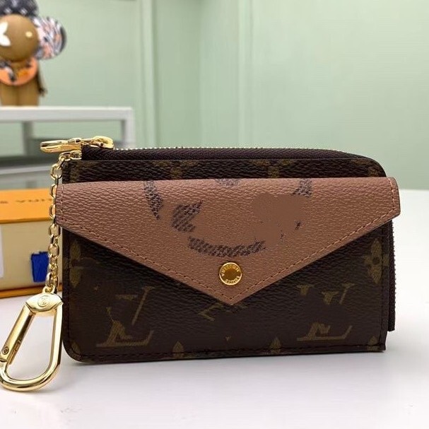 Big Brand High-End Trendy Classic Snap-Button Envelope Card Holder Coin Purse Storage Bag Bank Card Holder Monogram Chain Double-Sided Big Brand High-End Trendy Classic Snap-Button Envelope Card Holder Coin Purse Storage Bag Bank Card Holder Monogram Chain Double-Sided