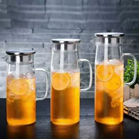 Glass teapot, cover, capacious tea