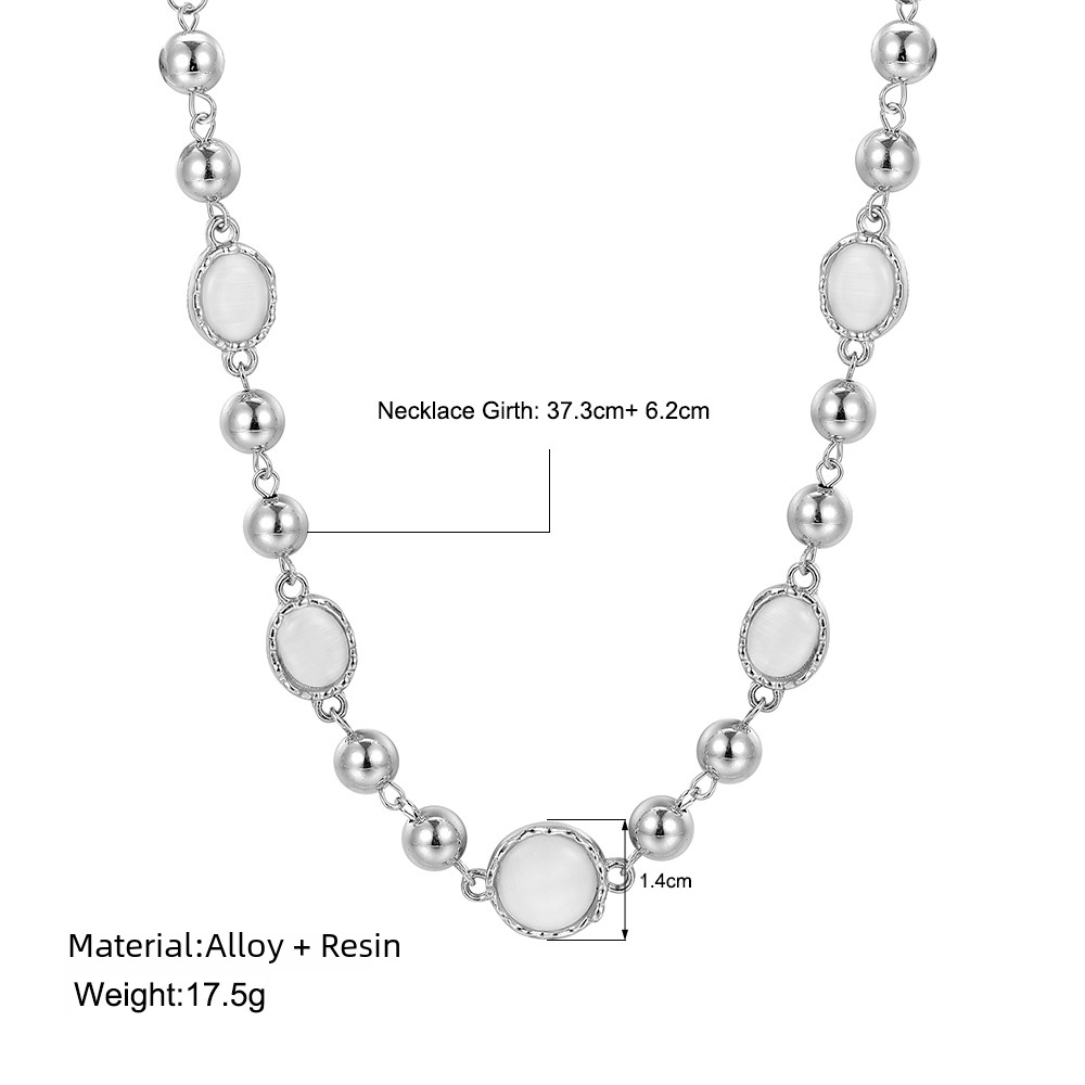 Necklace New Entry Light Luxury Niche High-end Sweet Cool Clavicle Chain ins Style Moonlight Stone Star Necklace_voghion.com
