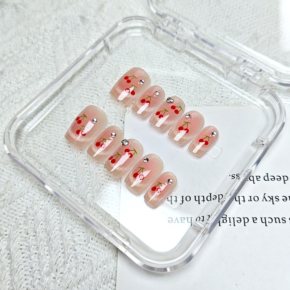 10 piezas de parche de uñas decodificadas, pequeño libro rojo, venta al por mayor de piezas de uñas, fototerapia hecha a mano, usar uñas
