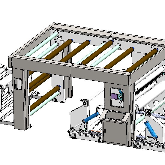 框架式全自动高速淋膜票据无碳牛皮玻璃白版pvc塑料分切复卷机