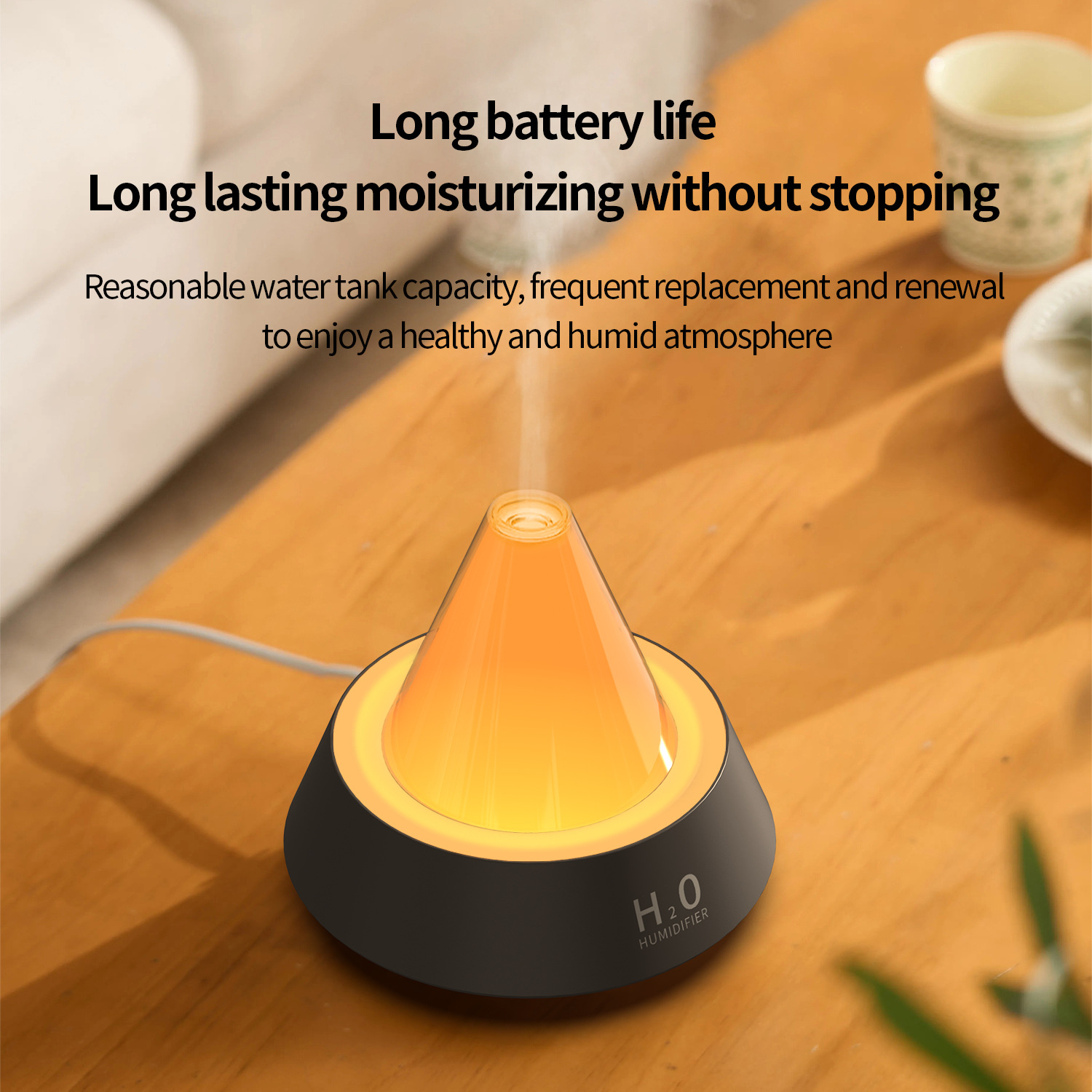 New Cross-Border Amazon Ultrasonic Aromatherapy Machine Desktop Bedroom Silent Automatic Fragrance Spray Colorful Glow Humidifier