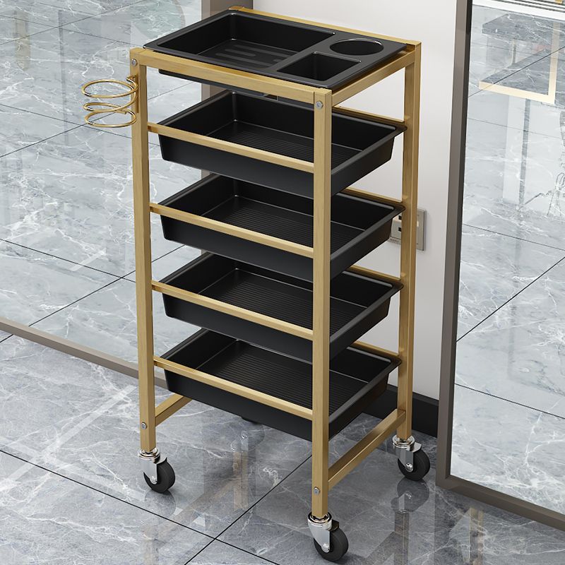 Carro de belleza, cochecito de peluquería, cochecito de peluquería, carro de herramientas, carro de barra de cinco capas, carro de peluquería, armario de herramientas de peluquería