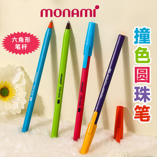 South Korea monami murami ballpoint pen ballpoint pen black color Rod hexagonal murami 153 stick