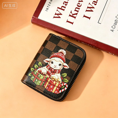 Directly supplied by the manufacturer, this accordion-style cardholder features multiple card slots, a large capacity, and is designed to hold various types of cards and small change. It is compact and portable, and custom designs are available