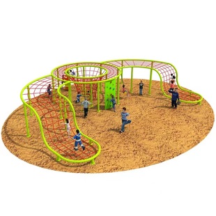 Outdoor Large Non-Standard Climbing Net Kindergarten Climbing Net Scenic Area Expansion Playground Stainless Steel Slide Equipment