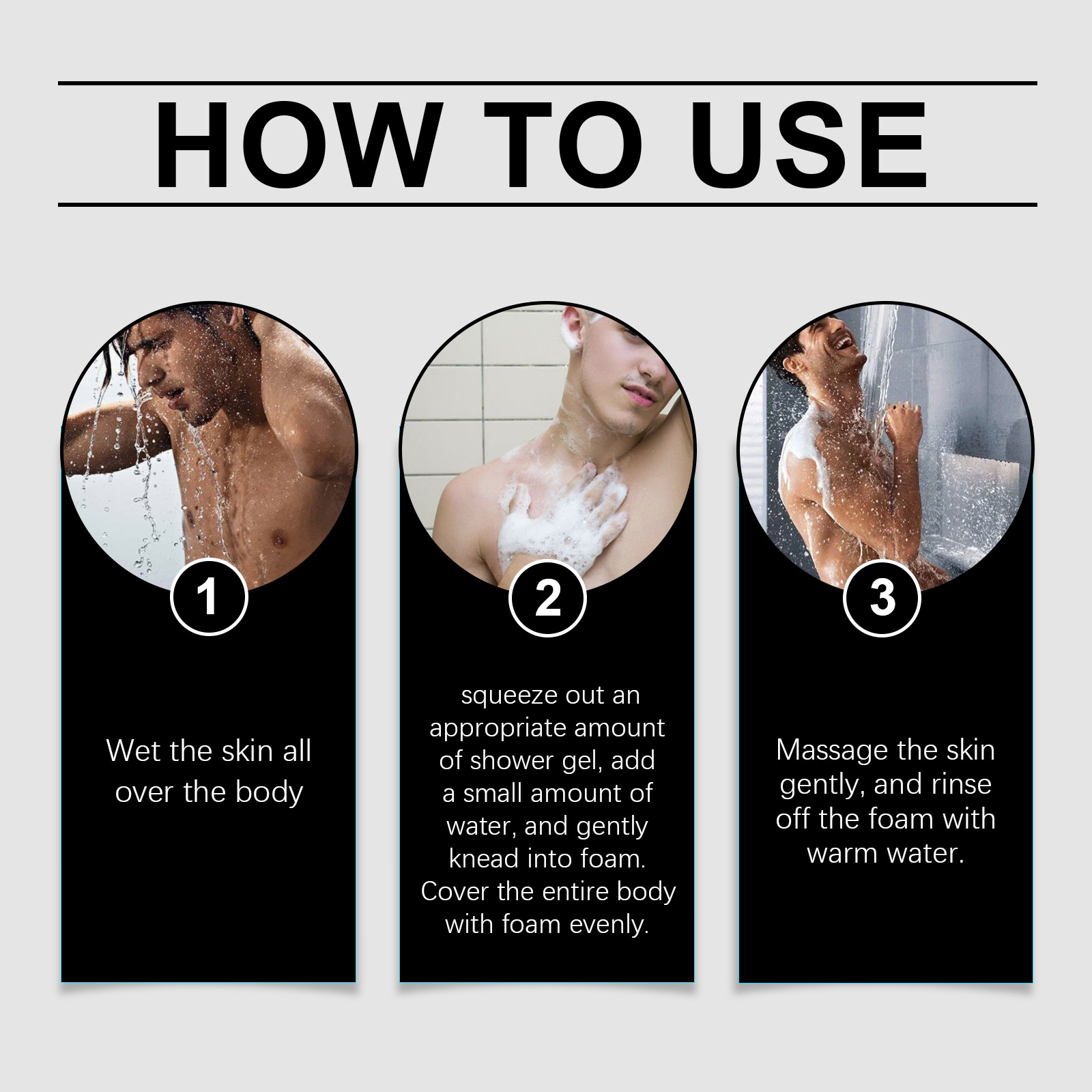 Men's Moisturizing Body Wash, Moisturizing and Moisturizing, Cleansing Body Skin, Refreshing and Fragrant_voghion.com