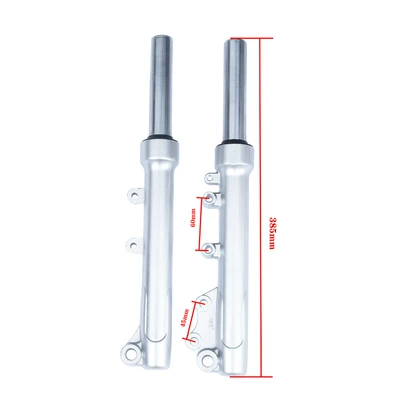 Link Electric Vehicle Accessories Shock — Motosiklet ləvazimatları və aksesuarları - harley-front-reduction-total-length-385-silver-hole-spacing-45